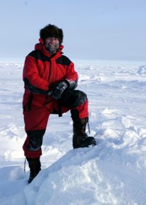 Jim posing on ice