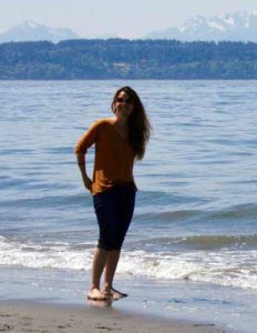 Mariona on the beach