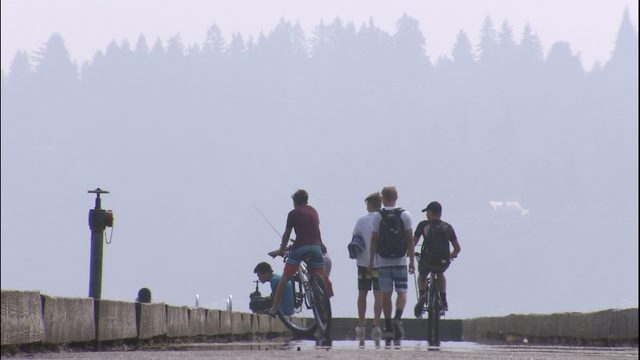Smokey skies around Seattle