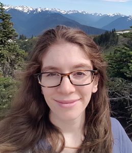 Hannah hiking at Hurricane Ridge