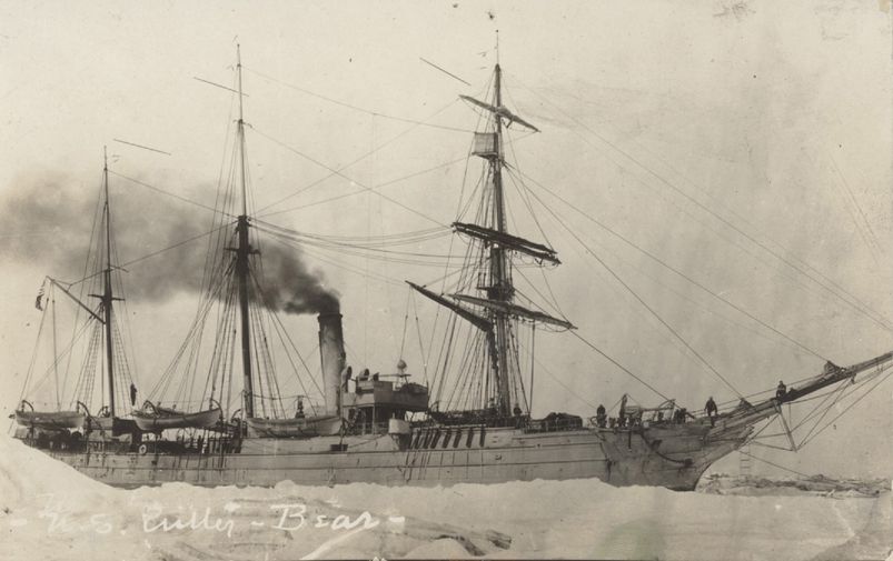 Ship and ice near Nome, Alaska in 1918