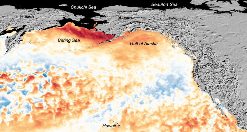Map of water temps