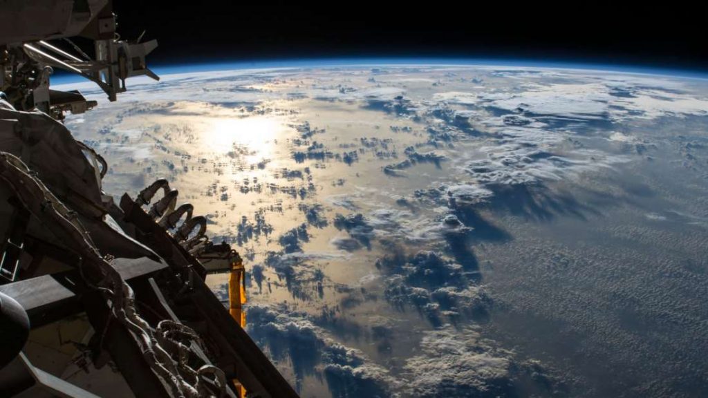 Earth's ocean from the space station