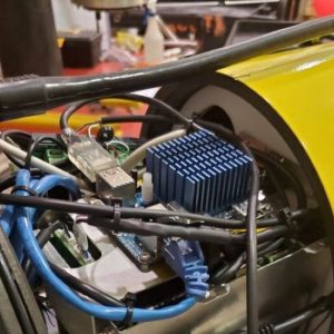 Close-up of seaglider components.
