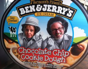 Mary and Fred at Ben & Jerry's