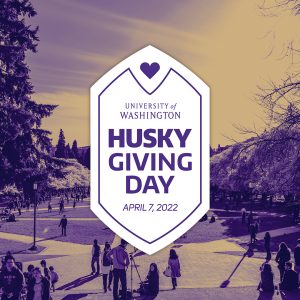 A graphic advertising Husky Giving Day.