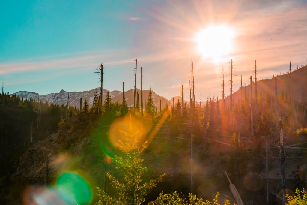 mountain sunset