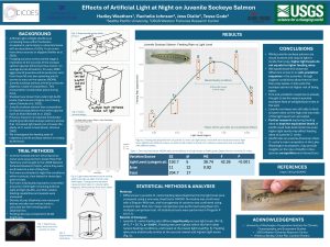 Hadley Weathers's research poster.